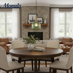 Load image into Gallery viewer, Verdoma Vintage Lantern Stained Glass Pendant Light - Retro Design for Dining Room Kitchen Living Space