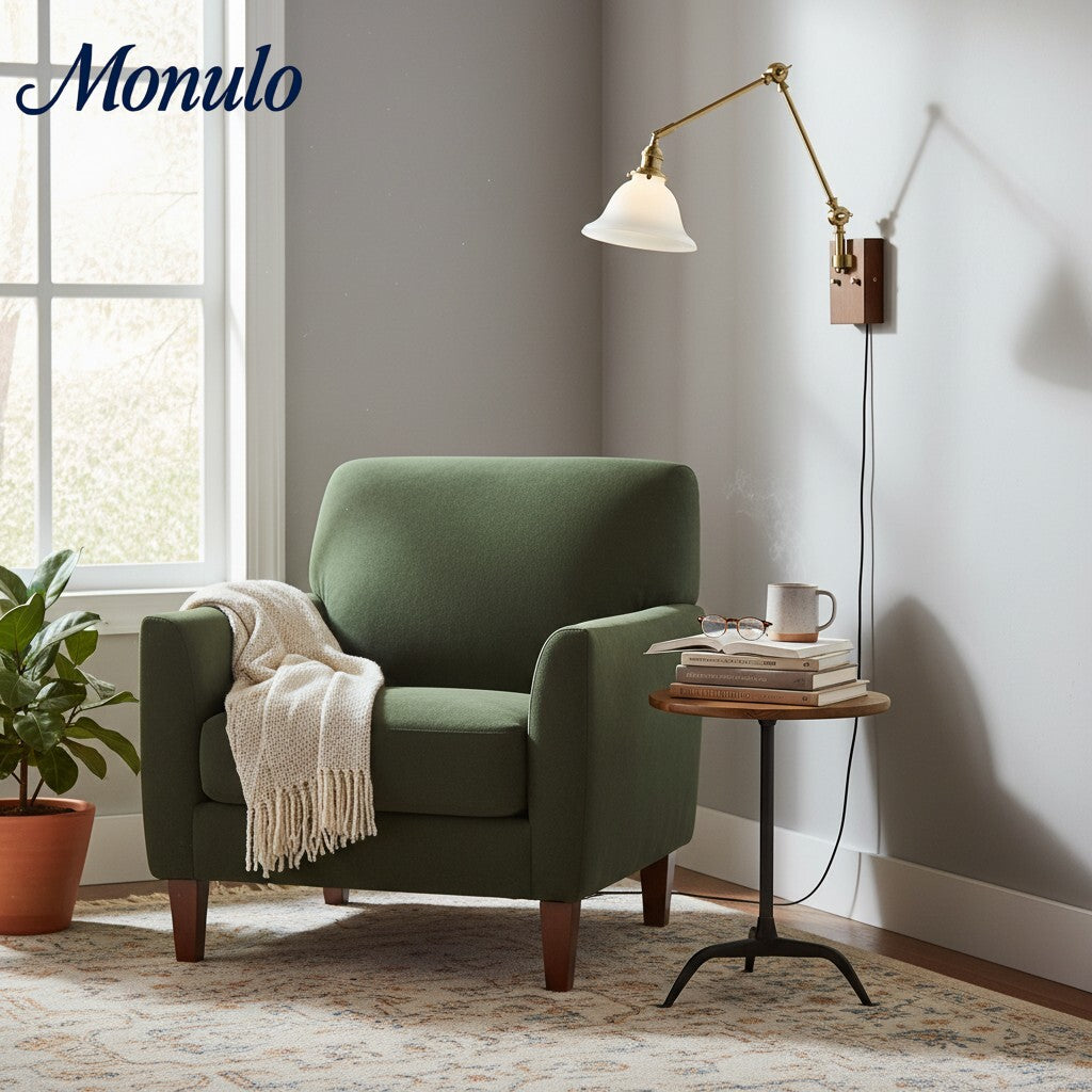 Verdoma Verfeinerte Schwenkarmlampe für die Wand - Verstellbarer Arm im modernen klassischen Stil für Wohn- und Schlafzimmerbeleuchtung