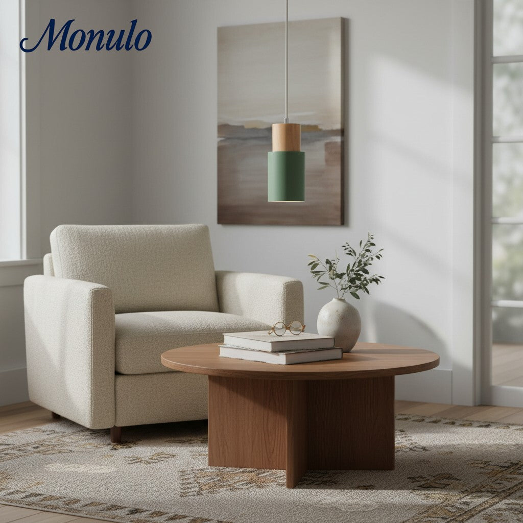 Lámpara colgante cilíndrica Verdoma Playful Macaron - Cadena ajustable para iluminación de hogar y cafetería