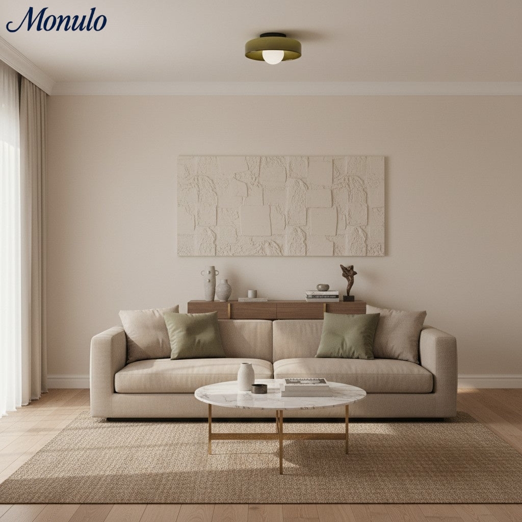 Verdoma Morandic Scheiben-Orb Wand- und Deckenlampe für moderne Innenräume