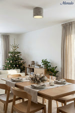 Load image into Gallery viewer, Cylindrical Travertine Lamp - LED Wabi Sabi Ceiling Light for Modern Homes