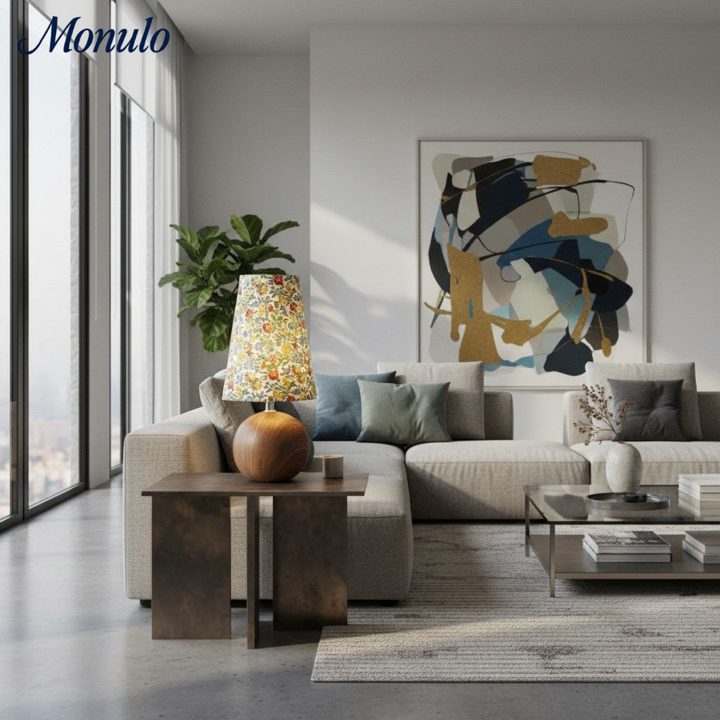 Lampe de table florale romantique Florence - Éclairage shabby chic pour chambres