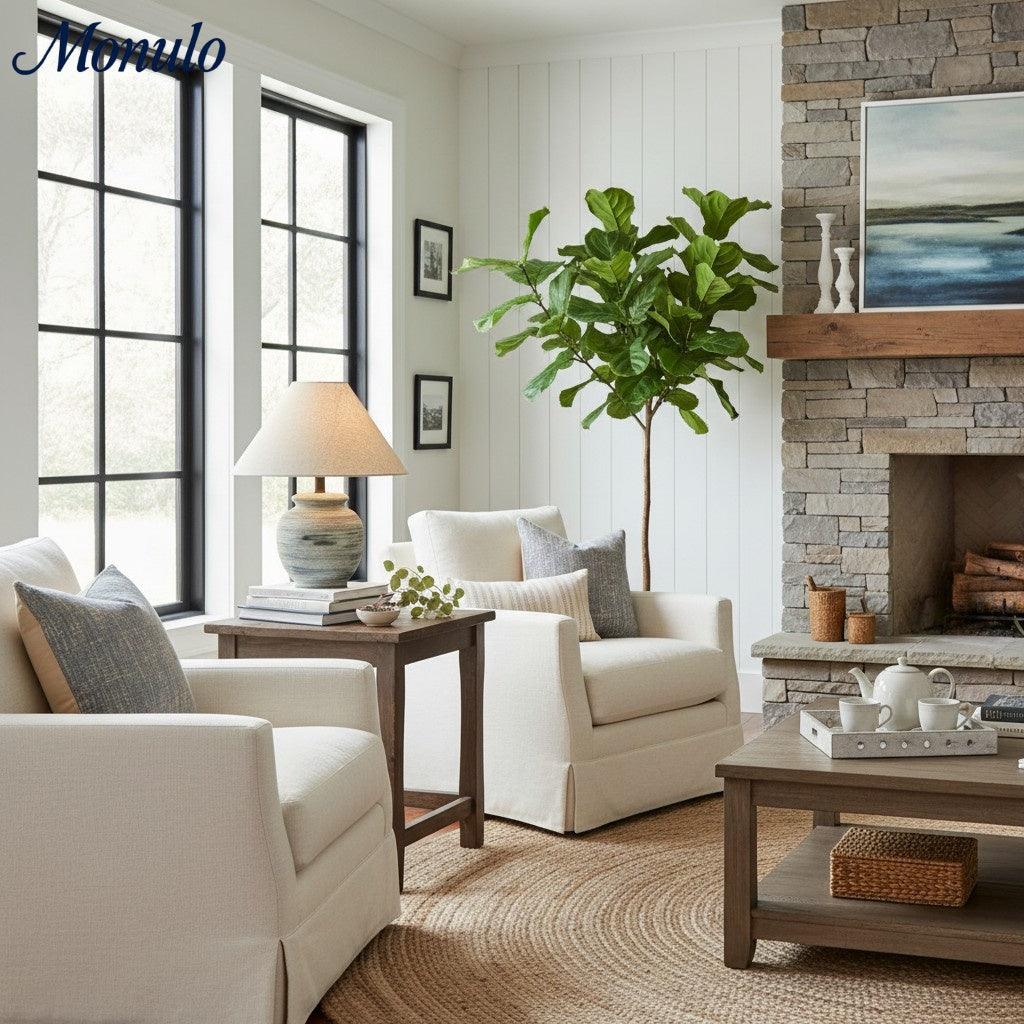 Lampe de table minimaliste en métal et céramique Ceravine - Design nordique pour chevet et salon