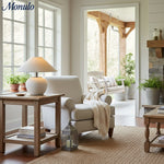 Charger l'image dans la visionneuse de galerie, Lampe de table en céramique Ceravine Curvaceous - Style Japandi pour tables de chevet de chambre