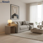 Lampe de table d'appoint dôme géométrique Auralume - Design scandinave pour bureau de lecture ou coin salon