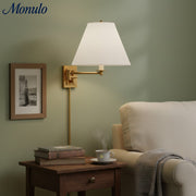 Lámpara de Pared con Brazo Giratorio Arcuma y Brazo Metálico Ajustable - Uso en Rincón de Lectura del Dormitorio