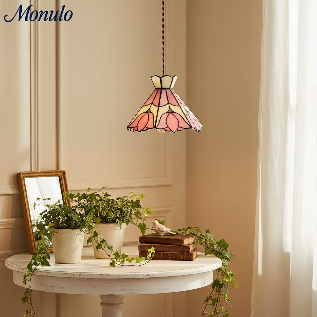 Vintagia Artistic Floral Pendant Lamp Vintage Inspired - Foyer Kitchen Use