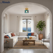 Lampe de plafond en mosaïque de vitraux Vintagia - Lumière d'intérieur d'inspiration vintage