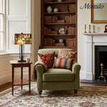 Load image into Gallery viewer, Culletto Rectangular Stained Glass Mosaic – Artisan Style Table Lamp for Bedroom and Hallway Accent Lighting