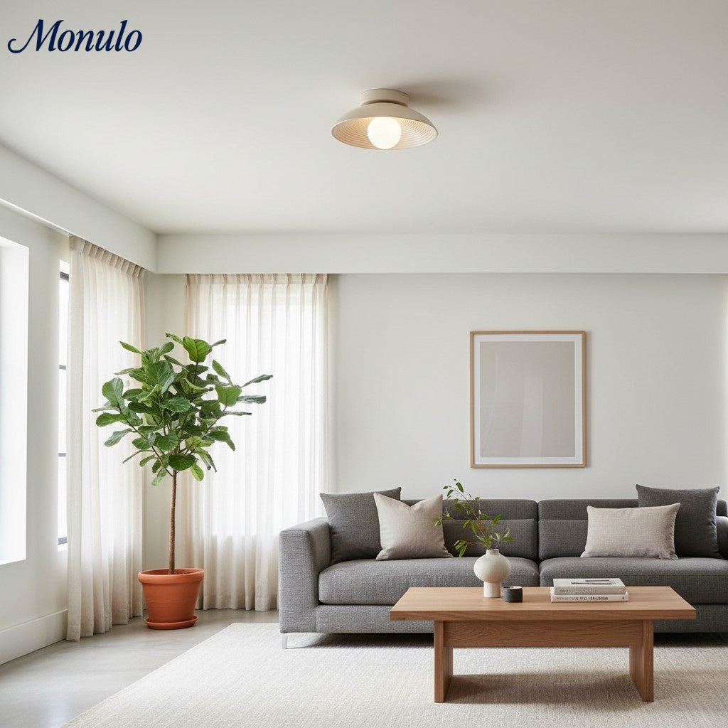 Oribela Plafonnier Organique Sculptural - Design Texturé Moderne pour Salon