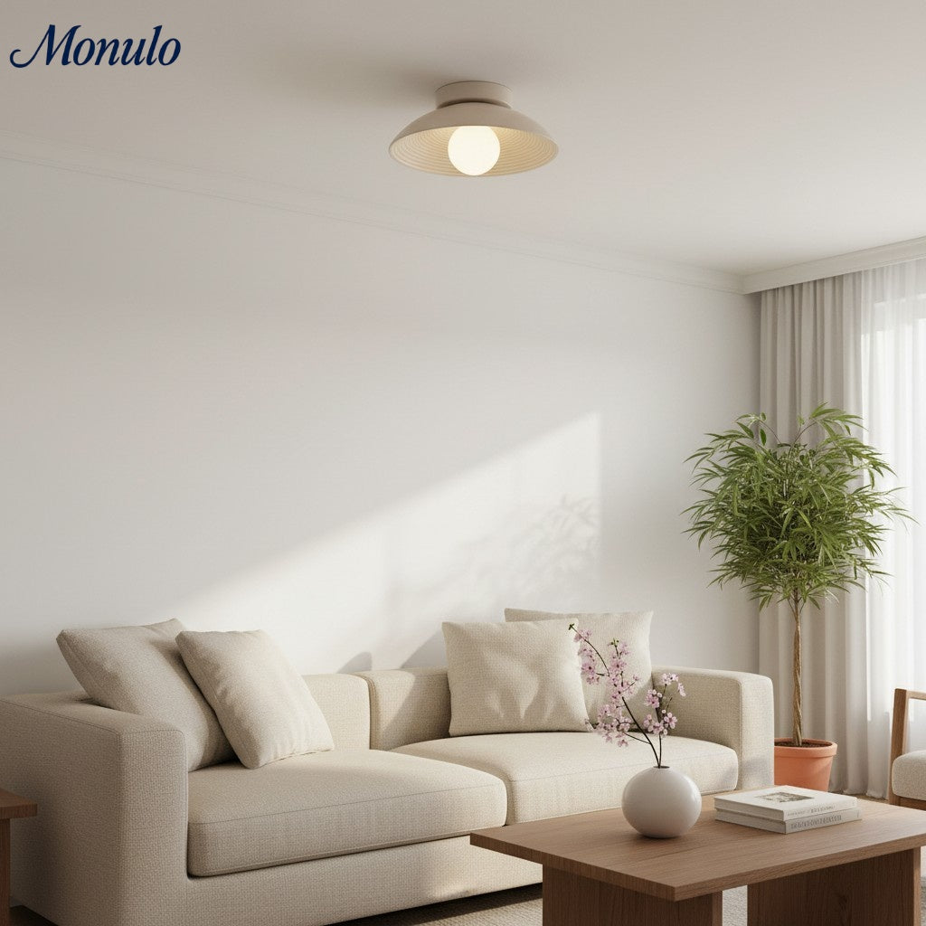 Oribela Plafonnier Organique Sculptural - Design Texturé Moderne pour Salon