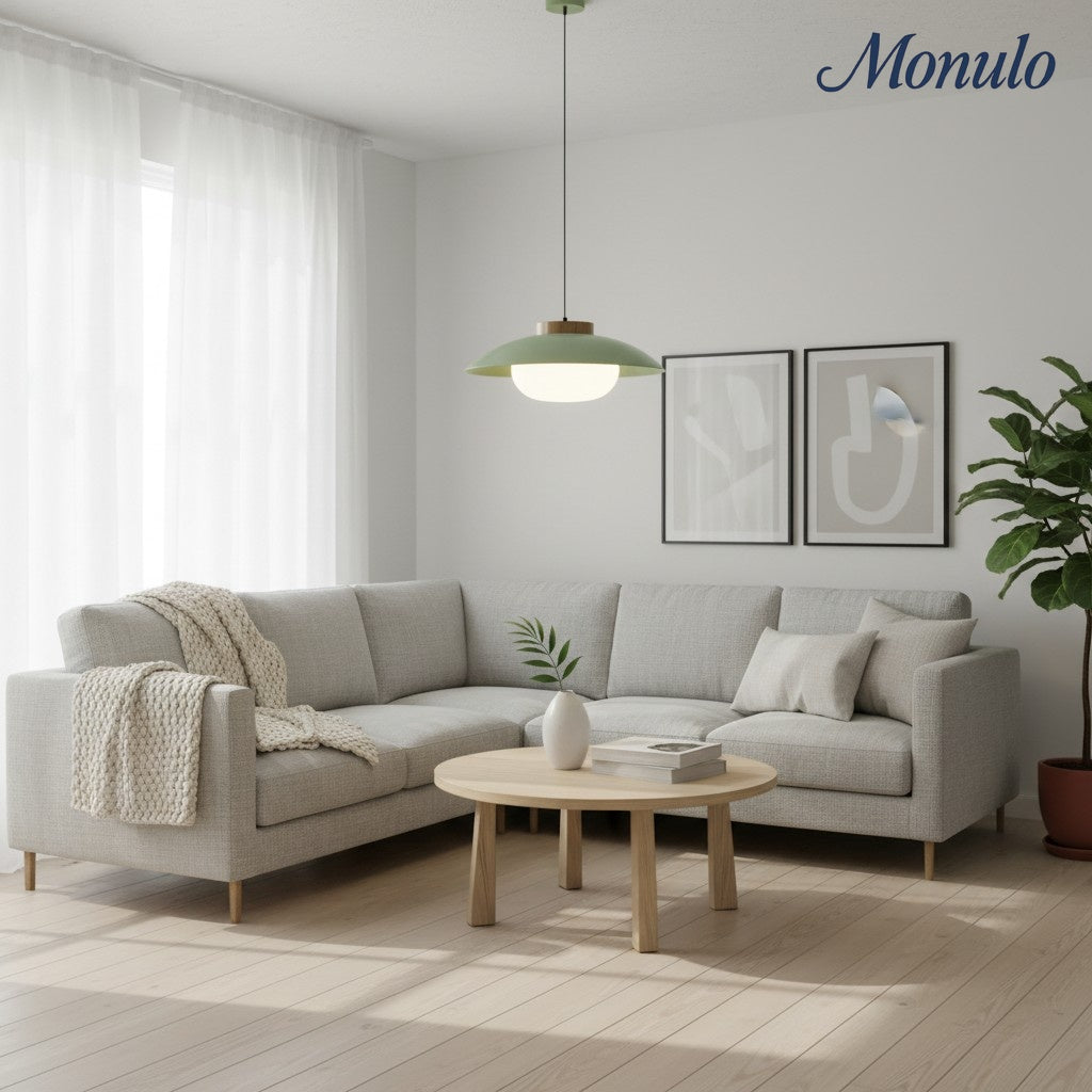 Suspension Oribela Sleek Saucer au profil fin – Lampe suspendue moderne et minimaliste pour salle à manger et îlot de cuisine