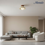 Charger l'image dans la visionneuse de galerie, Oribela Plafonnier Moderne Minimaliste - Lampe Sculpturale en Verre en Forme de Dôme pour Salon et Cuisine