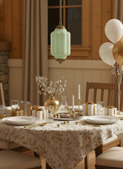 Eloise Vintage Inspired Scalloped Milk Glass Pendant - Modern Accent Light for Kitchen and Bedroom