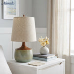Load image into Gallery viewer, Avero Ambient Table Lamp with Artistic Ribbed Fabric Surface for Sofa Side Table and Desk
