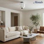 Charger l'image dans la visionneuse de galerie, Plafonnier encastré Eloise en verre laiteux – Éclairage d'accentuation moderne avec abat-jour en verre artistique 