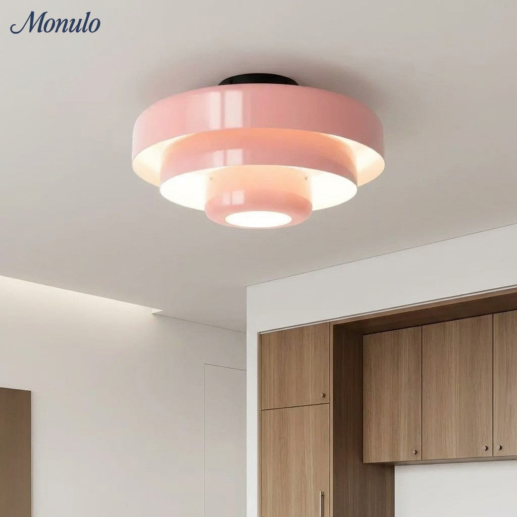 Veleora dreistufige skulpturale Deckenlampe im Bauhaus-Stil für Wohnzimmer und Schlafzimmer