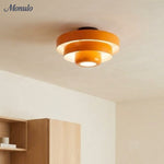 Bild in Gallery-Viewer laden, Veleora dreistufige skulpturale Deckenlampe im Bauhaus-Stil für Wohnzimmer und Schlafzimmer