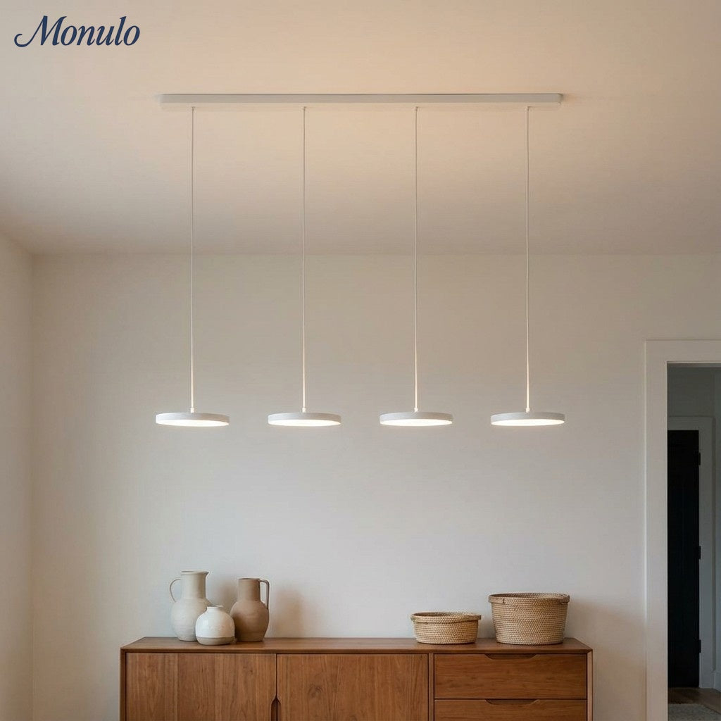 Feranox Skulpturale runde Pendelleuchte im modernen Stil für die Beleuchtung des Esstisches