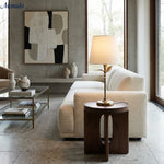 Load image into Gallery viewer, Roven Botanical Forged Metal Vintage Table Lamp - Rustic Accent for Living Room and Bedroom