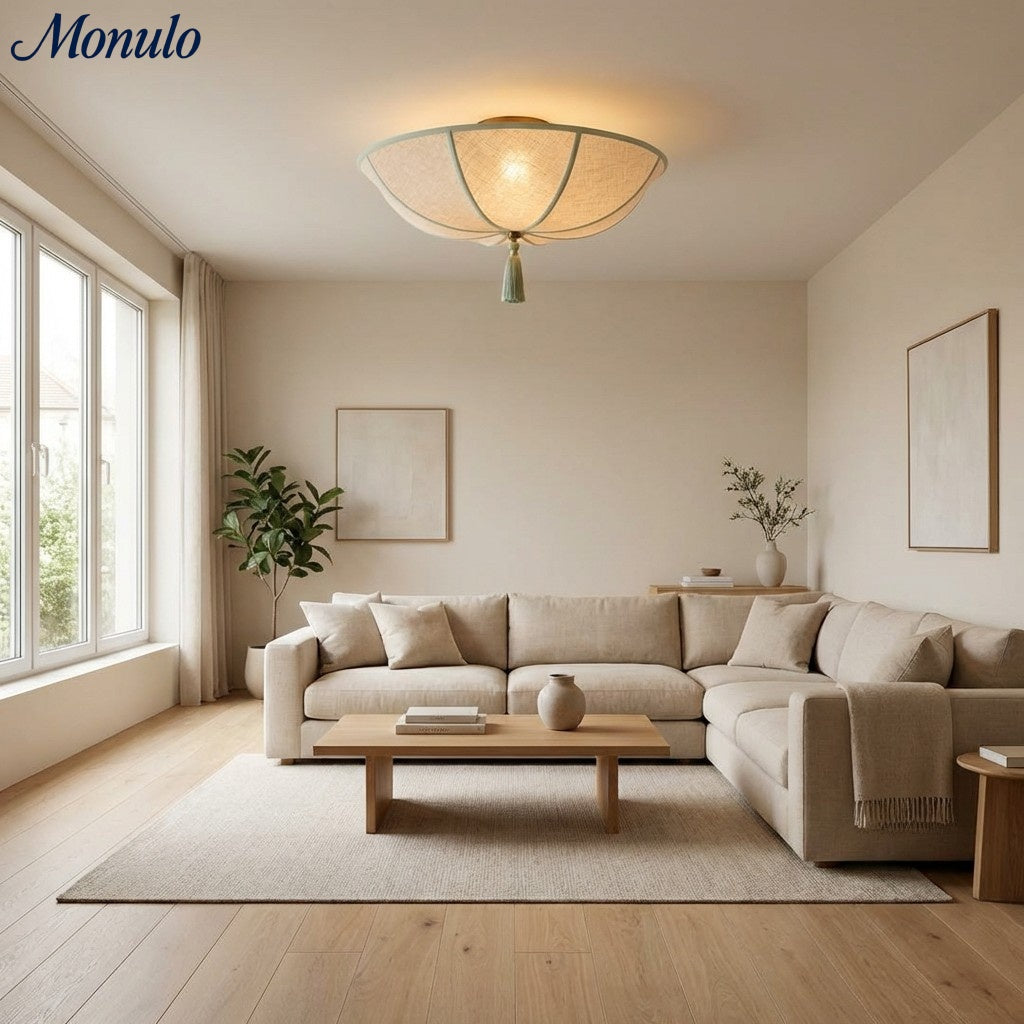 Lámpara de techo Valoflor artística con pétalos florales y estilo escultórico en capas para salas de estar y dormitorios