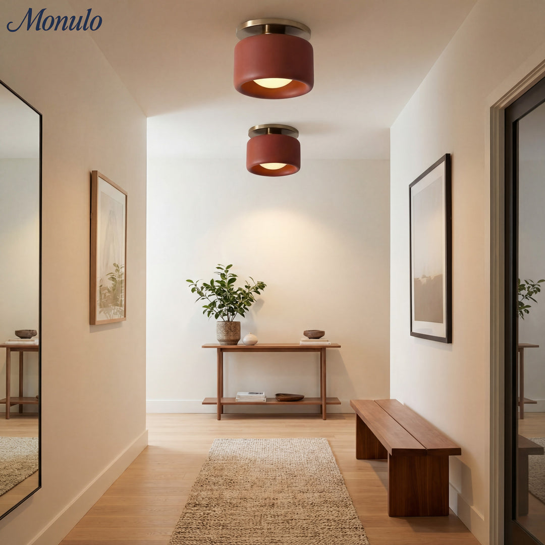 Plafonnier encastré contemporain en porcelaine Cerova – Éclairage d'ambiance doux pour couloirs et bureaux