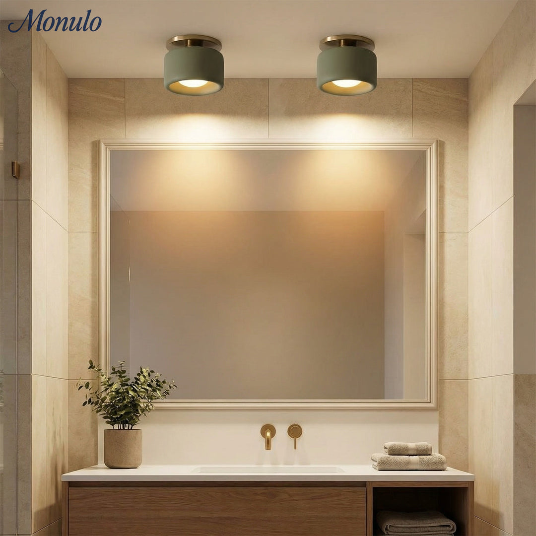 Plafonnier encastré contemporain en porcelaine Cerova – Éclairage d'ambiance doux pour couloirs et bureaux