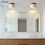 Charger l'image dans la visionneuse de galerie, Plafonnier encastré contemporain en porcelaine Cerova – Éclairage d'ambiance doux pour couloirs et bureaux