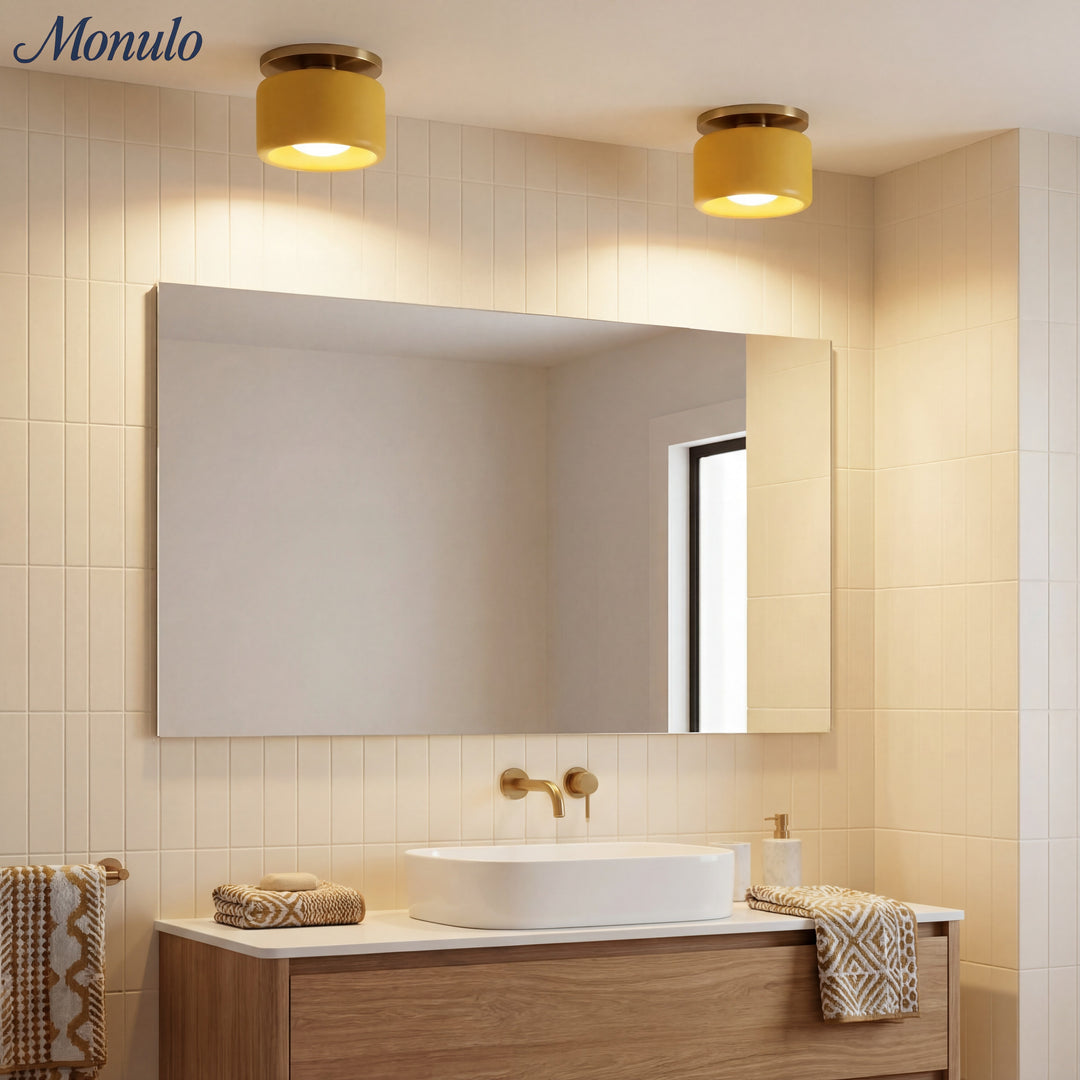 Plafonnier encastré contemporain en porcelaine Cerova – Éclairage d'ambiance doux pour couloirs et bureaux