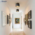 Charger l'image dans la visionneuse de galerie, Plafonnier encastré contemporain en porcelaine Cerova – Éclairage d'ambiance doux pour couloirs et bureaux