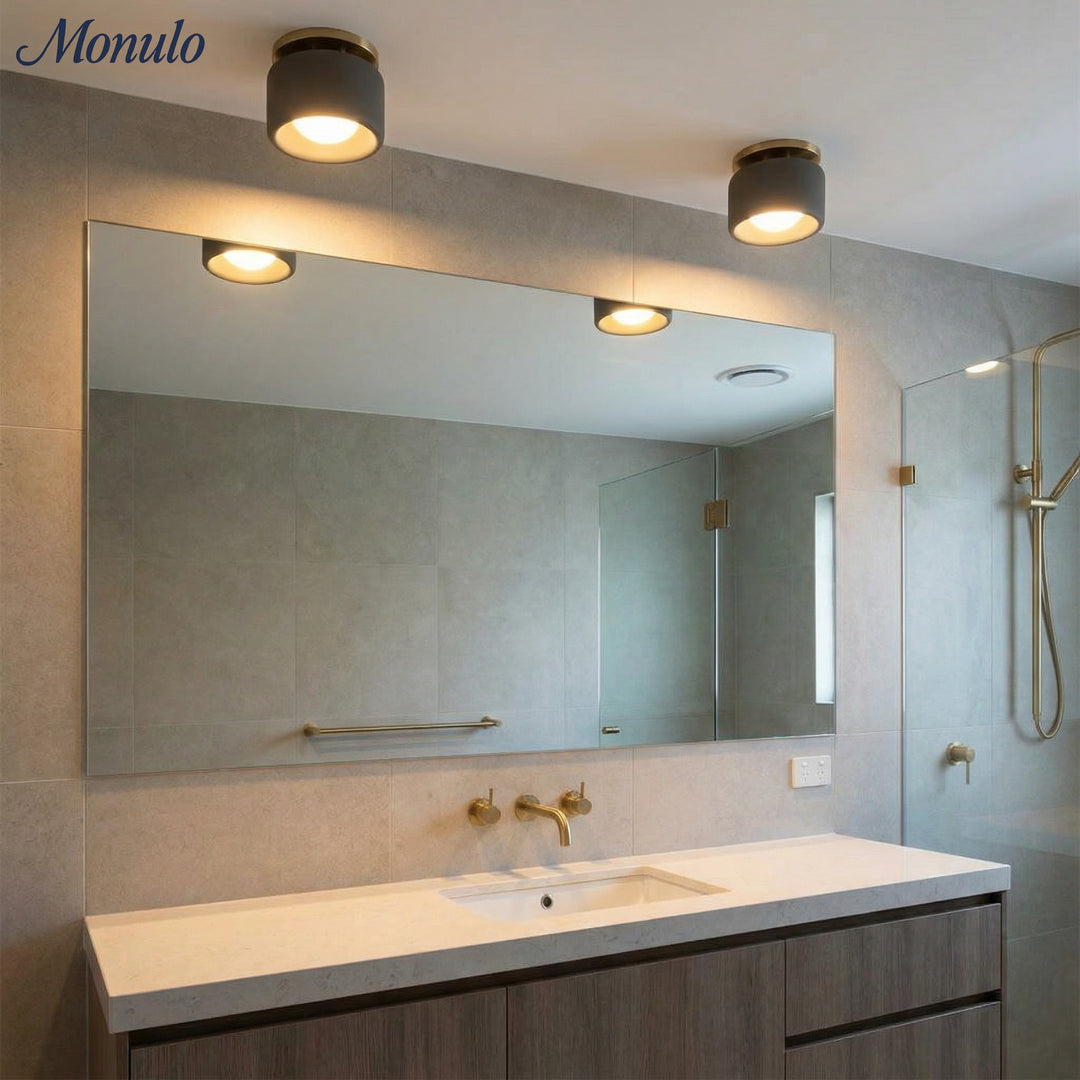 Plafonnier encastré contemporain en porcelaine Cerova – Éclairage d'ambiance doux pour couloirs et bureaux