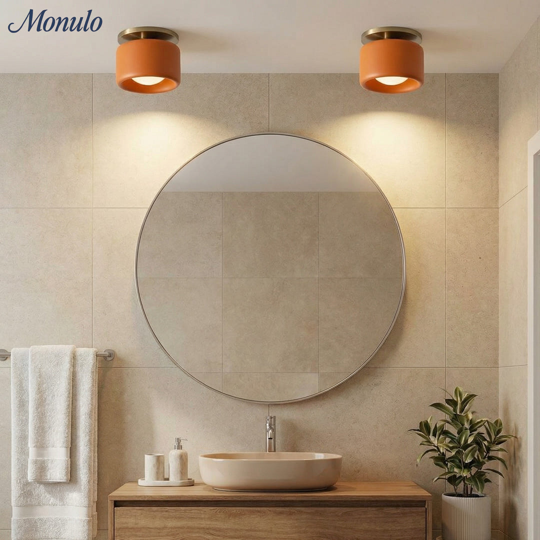 Plafonnier encastré contemporain en porcelaine Cerova – Éclairage d'ambiance doux pour couloirs et bureaux