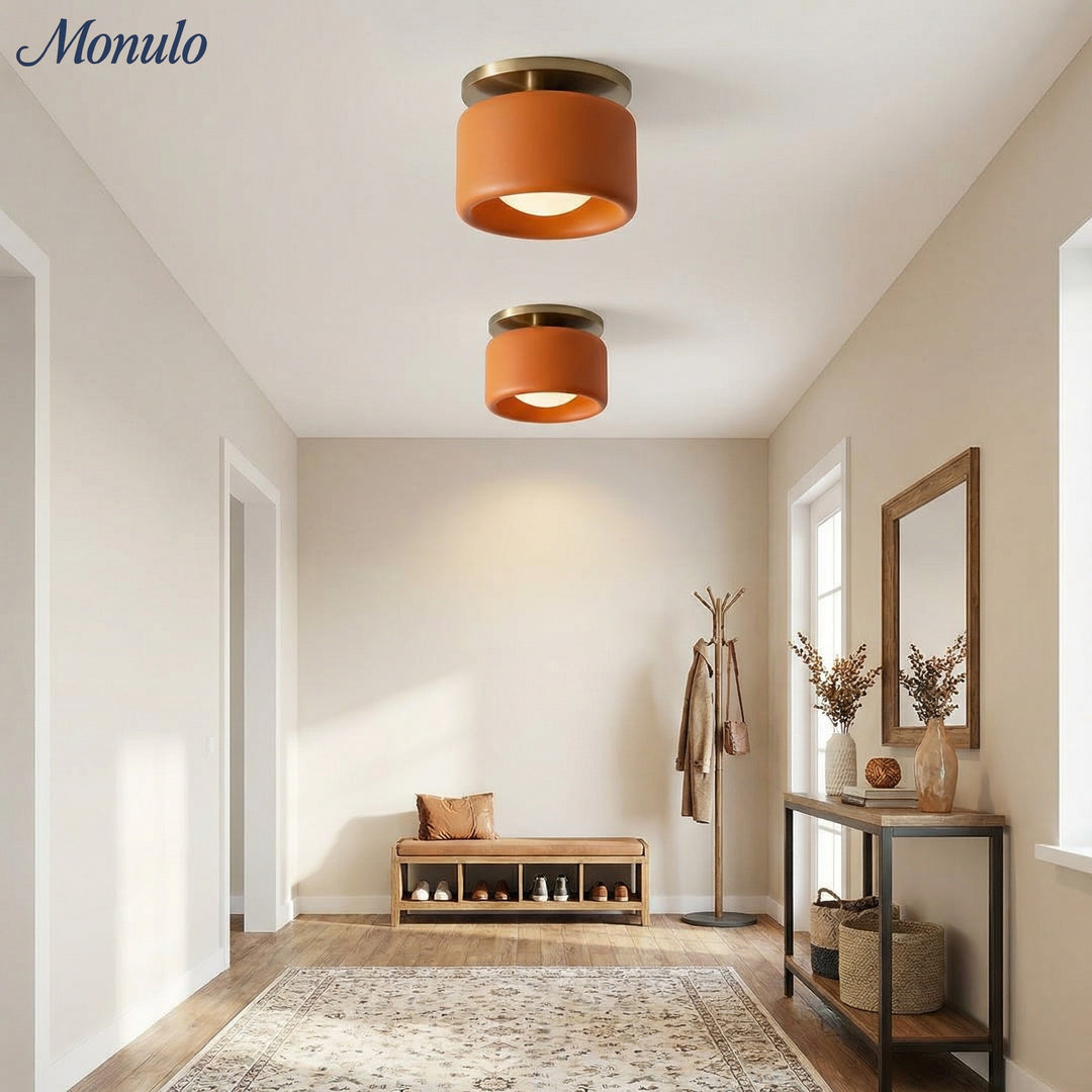 Plafonnier encastré contemporain en porcelaine Cerova – Éclairage d'ambiance doux pour couloirs et bureaux