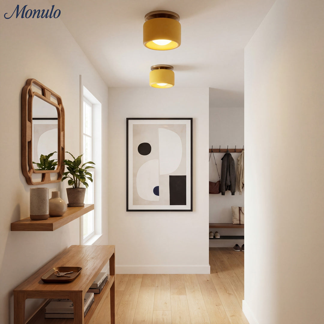 Plafonnier encastré contemporain en porcelaine Cerova – Éclairage d'ambiance doux pour couloirs et bureaux