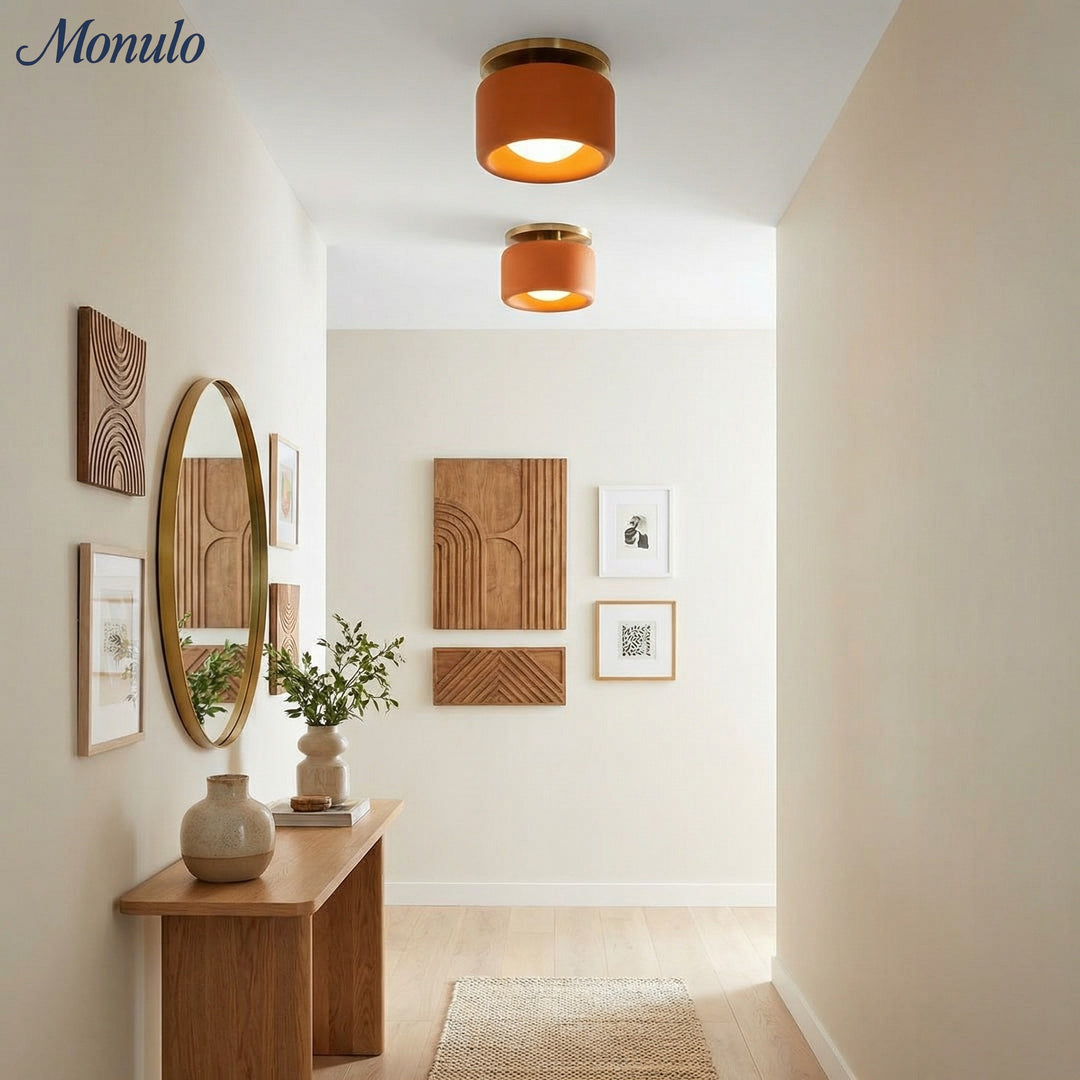 Plafonnier encastré contemporain en porcelaine Cerova – Éclairage d'ambiance doux pour couloirs et bureaux