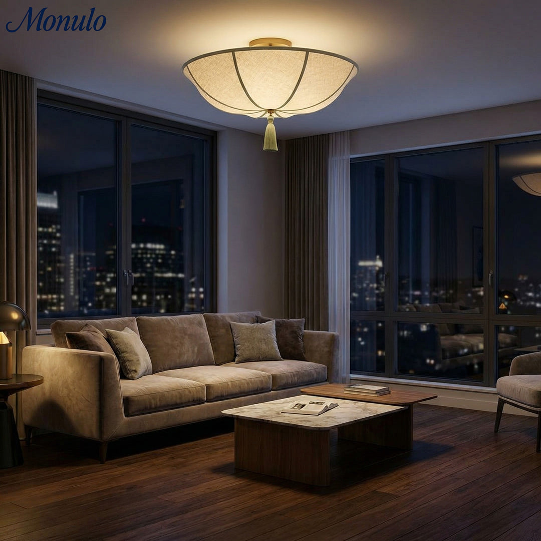 Lámpara de techo Valoflor artística con pétalos florales y estilo escultórico en capas para salas de estar y dormitorios