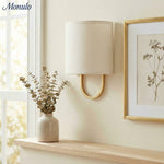 Load image into Gallery viewer, Nolvara Fabric Shade Wall Lamp - Modern Bedroom Wall Sconce for Cozy Lighting