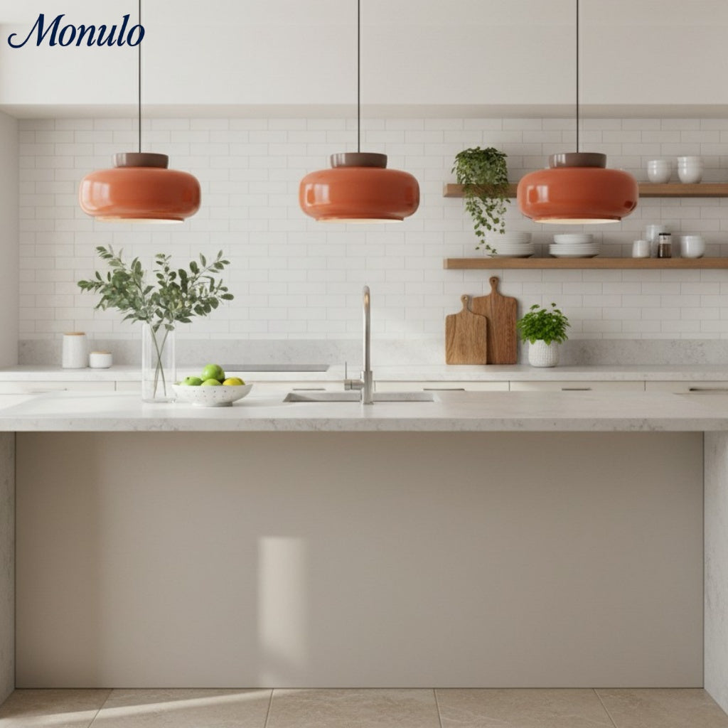 Fiesta Ceramic Bowl Pendant Light – Modern Colorful Ceiling Lamp for Kitchens and Dining Rooms