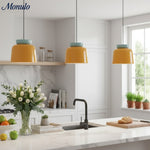 Load image into Gallery viewer, Fiesta Ceramic Bowl Pendant Light – Modern Colorful Ceiling Lamp for Kitchens and Dining Rooms