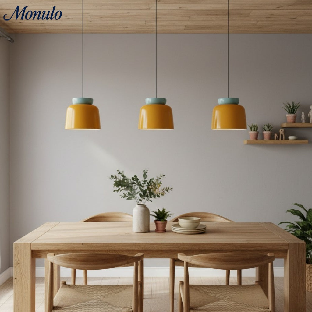 Fiesta Ceramic Bowl Pendant Light – Modern Colorful Ceiling Lamp for Kitchens and Dining Rooms