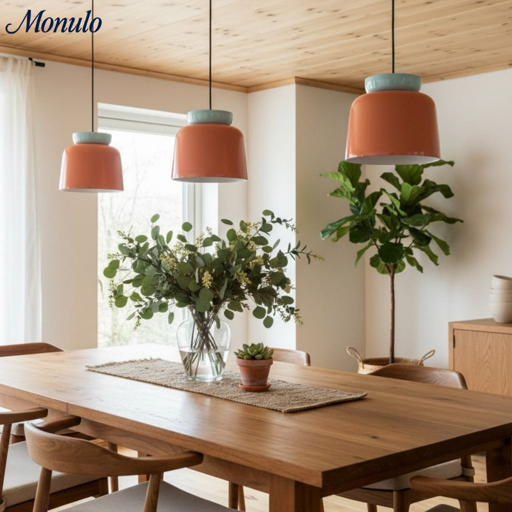 Fiesta Ceramic Bowl Pendant Light – Modern Colorful Ceiling Lamp for Kitchens and Dining Rooms