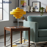 Load image into Gallery viewer, Koloro Glass Table Lamp – Modern Tiered Lamp for Living or Work Spaces