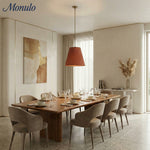 Cargar imagen en el visor de la Galería, Lámpara colgante plisada de tela Luvora: elegante lámpara colgante de latón para comedor