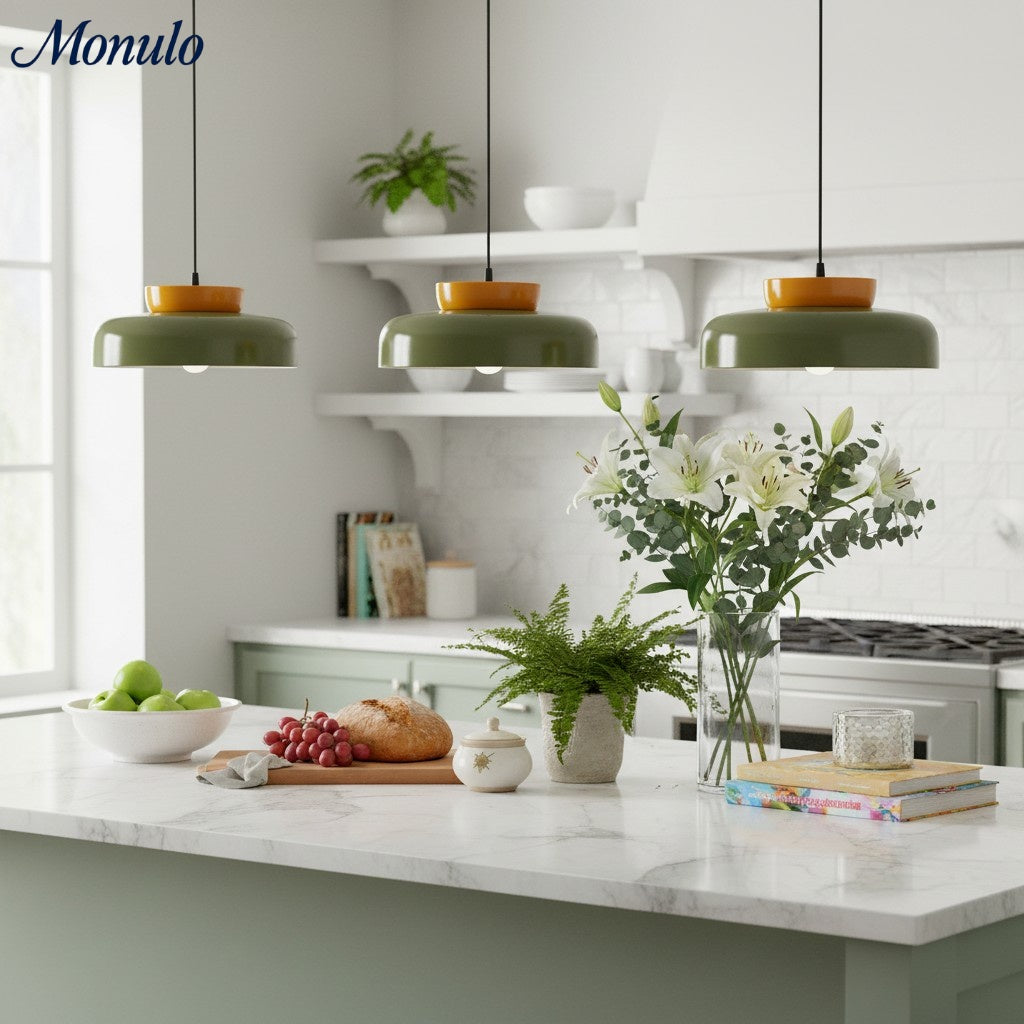 Fiesta Ceramic Bowl Pendant Light – Modern Colorful Ceiling Lamp for Kitchens and Dining Rooms