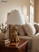 Load image into Gallery viewer, Pawdia Animal Bedside Table Lamp - Classic Fabric Shade Lighting