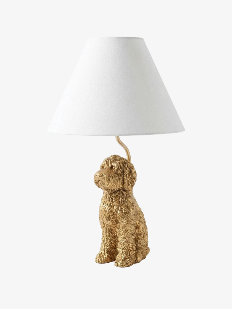 Pawdia Animal Bedside Table Lamp - Classic Fabric Shade Lighting