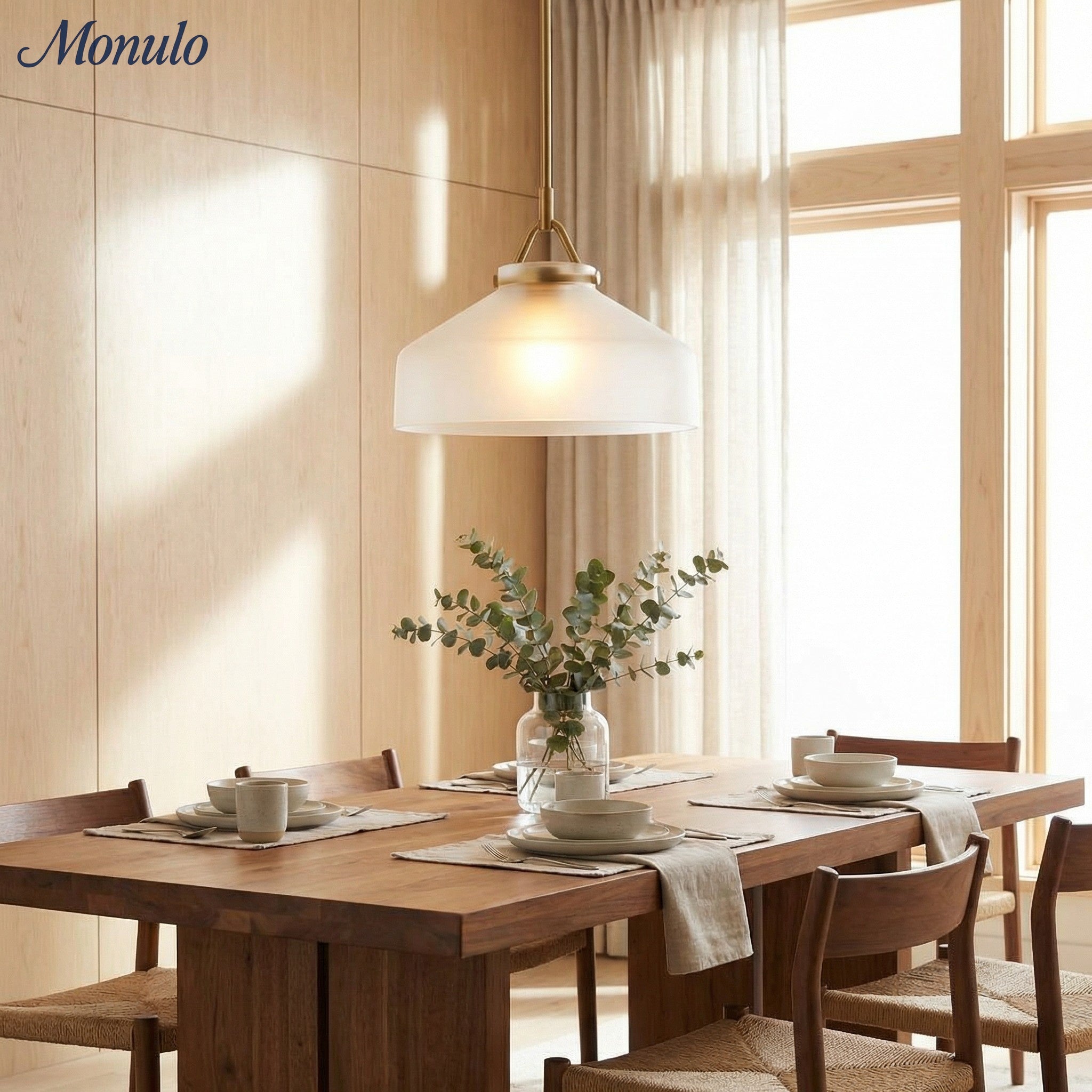 Hanton Nordic Metall Henry Pendelleuchte - Minimalistischer Glas- und Metallschirm