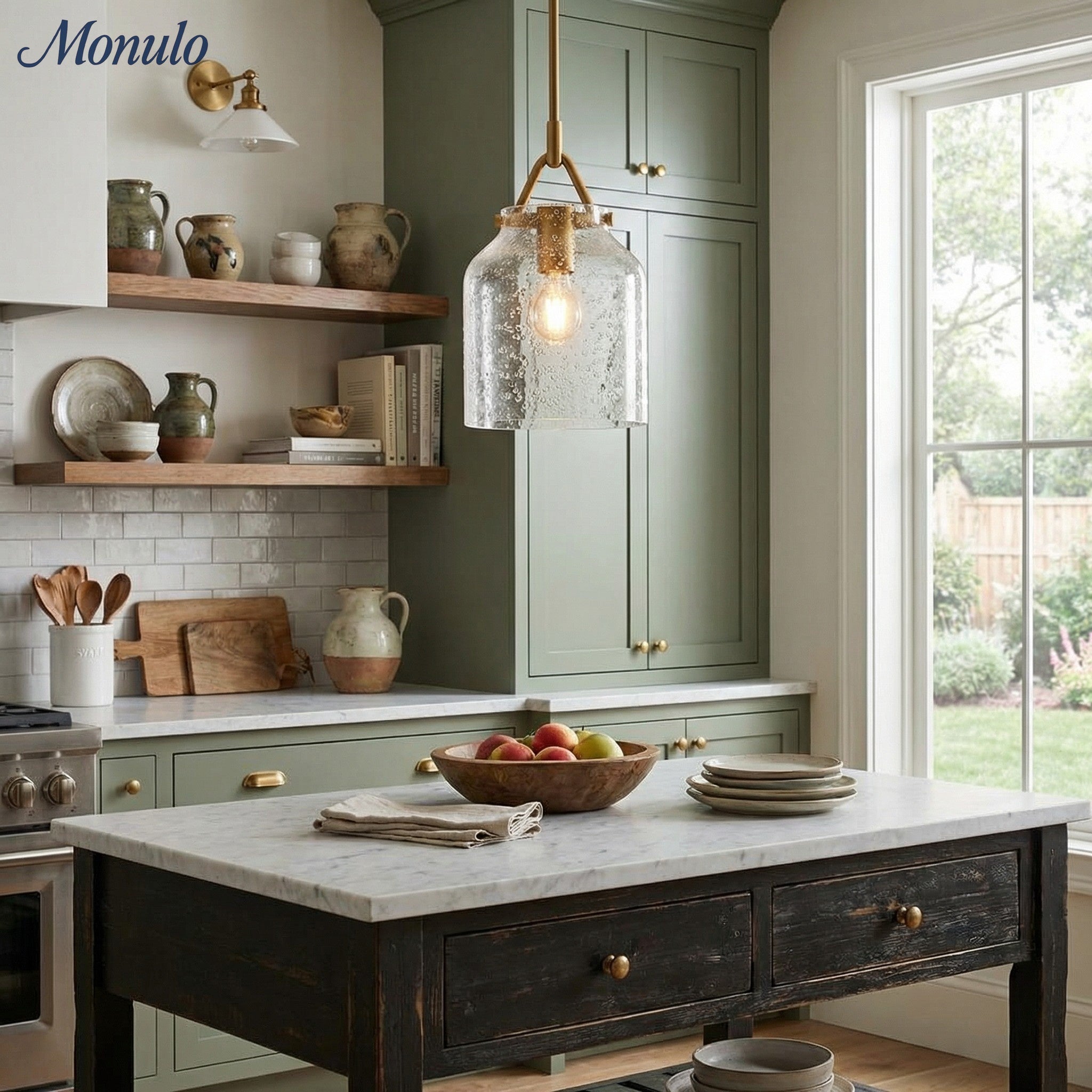 Hanton Nordic Metall Henry Pendelleuchte - Minimalistischer Glas- und Metallschirm