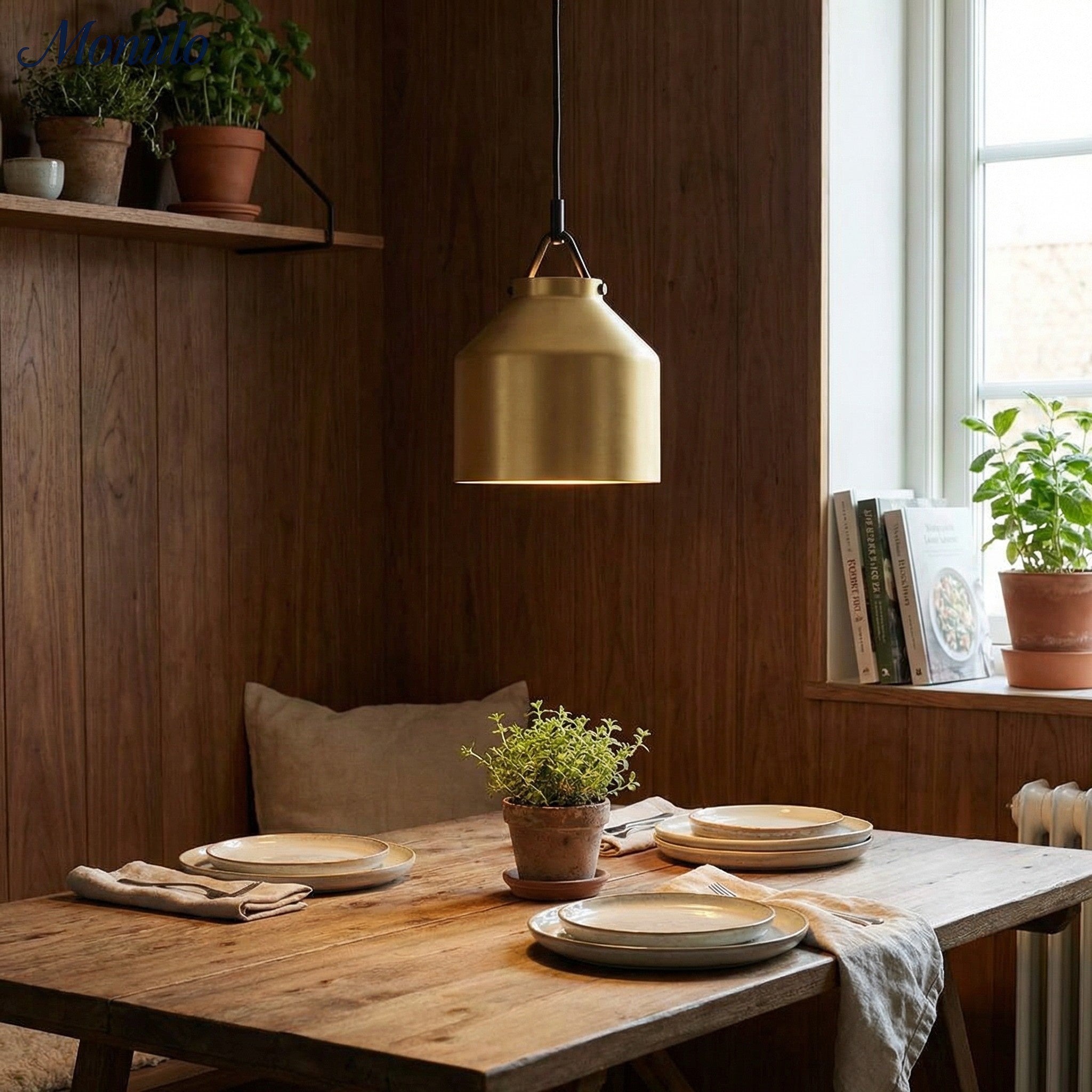 Hanton Nordic Metall Henry Pendelleuchte - Minimalistischer Glas- und Metallschirm