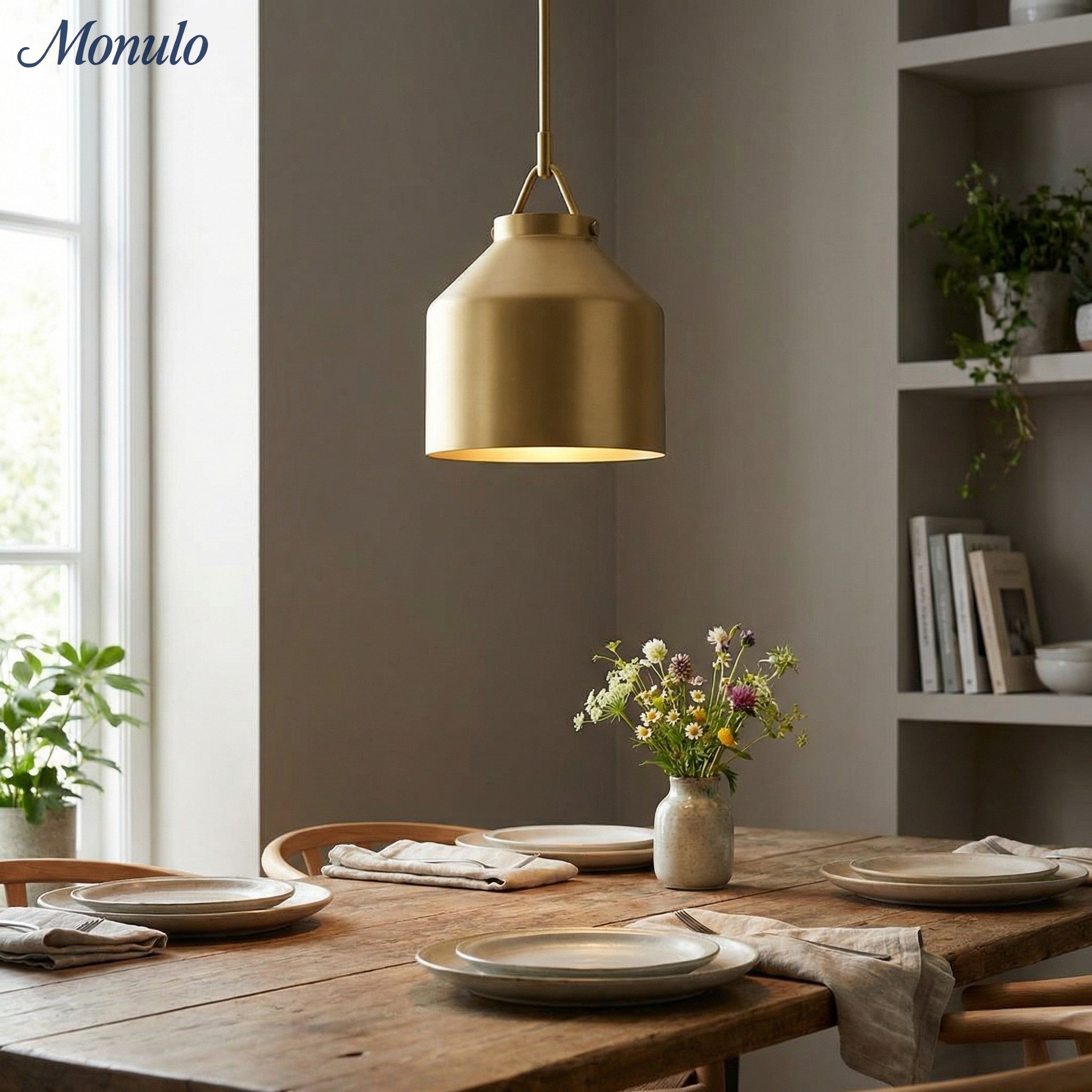 Hanton Nordic Metall Henry Pendelleuchte - Minimalistischer Glas- und Metallschirm